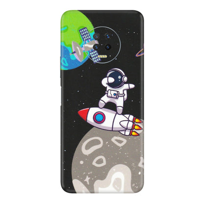 INFINIX Phone Skins (All Models) - Astronaut Vibing Toon Running - Matte Finish (M-39) Infinix Note 7