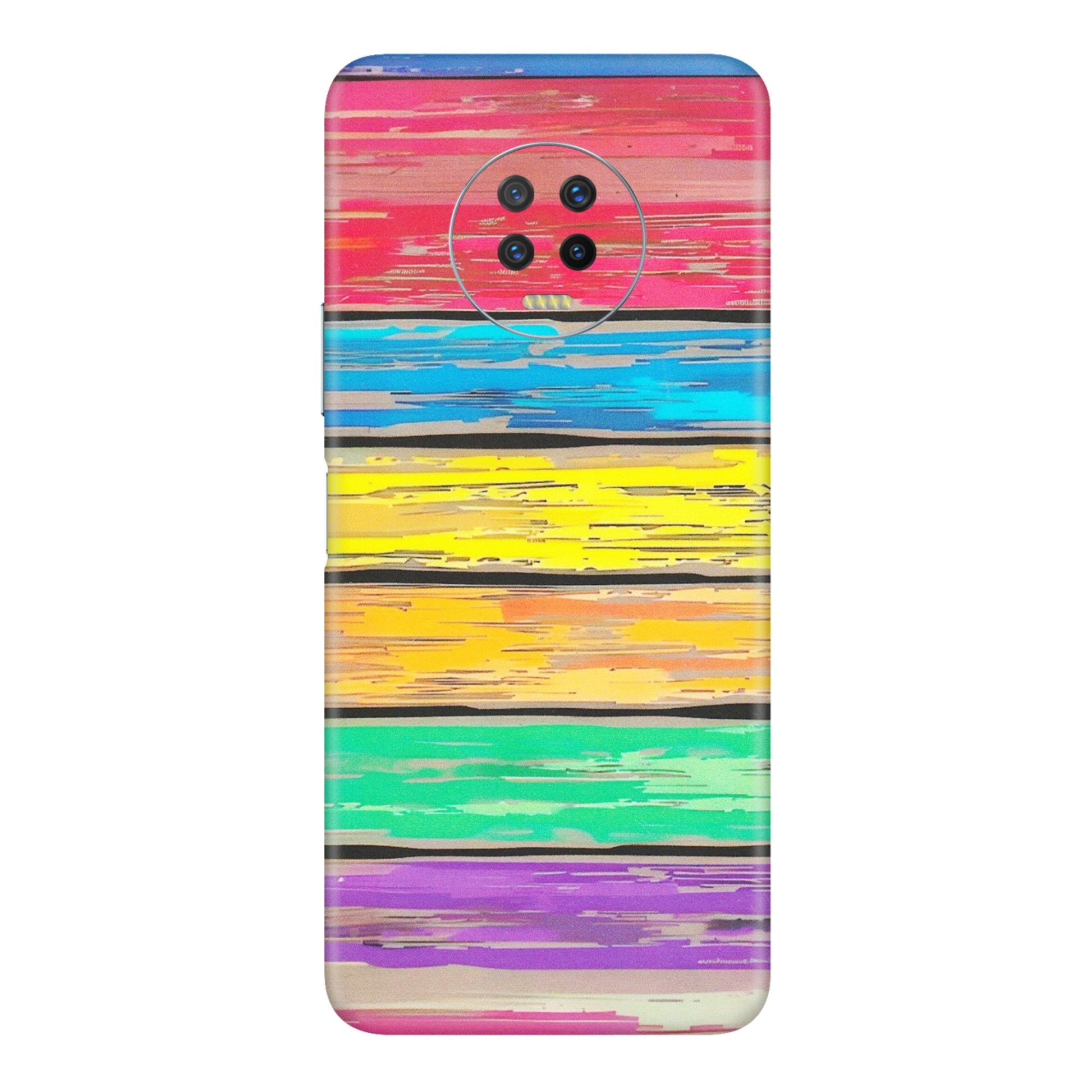 INFINIX Phone Skins (All Models) - Multi Colour Wooden Wall - Matte Finish (M-96) Infinix Note 7