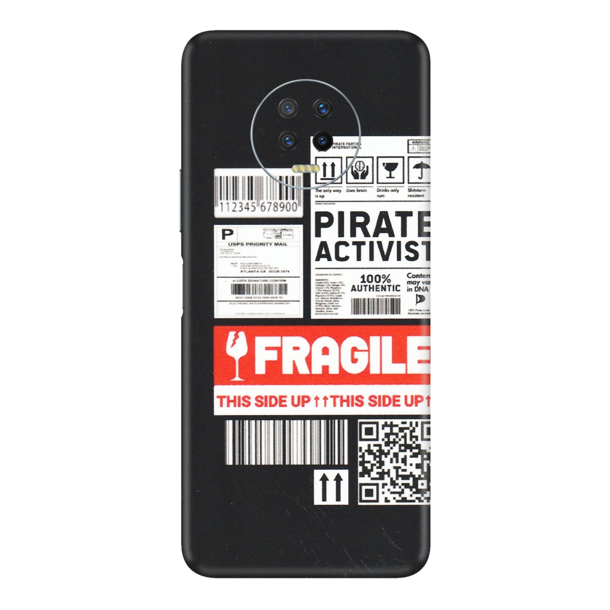 INFINIX Phone Skins (All Models) - Handle With Care - Matte Finish (M-99) Infinix Note 7