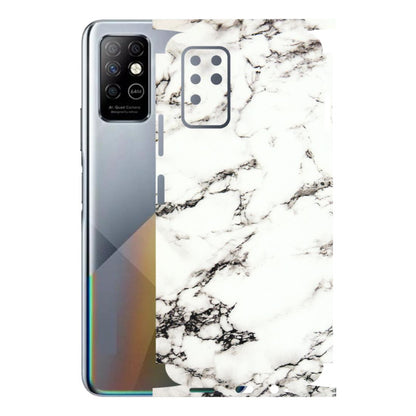 INFINIX Phone Skins (All Models) - Black and White Marble Texture - 3D Embossed Finish (L-124) Infinix Note 8