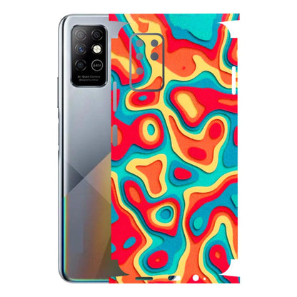 INFINIX Phone Skins (All Models) - Abstract Swirl - 3D Embossed Finish (L-150) Infinix Note 8