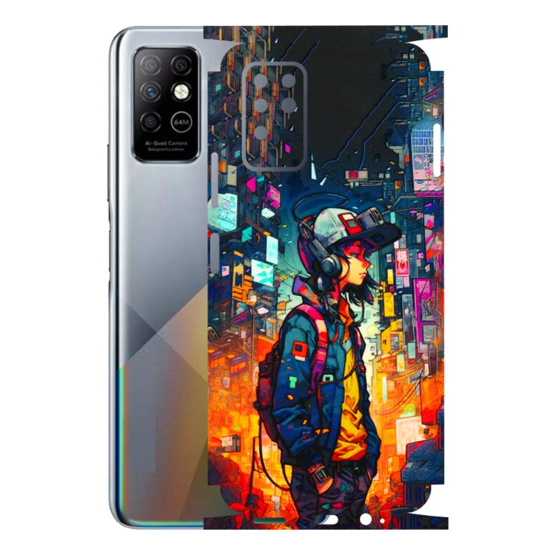 INFINIX Phone Skins (All Models) - Street Anime Guy - 3D Embossed Finish (L-158) Infinix Note 8