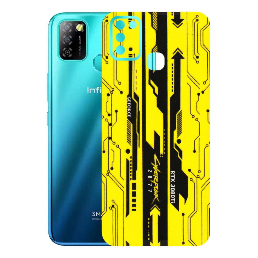 INFINIX Phone Skins (All Models) - Yellow Cyberpunk - 3D Embossed Finish (L-93) Infinix Smart 5A