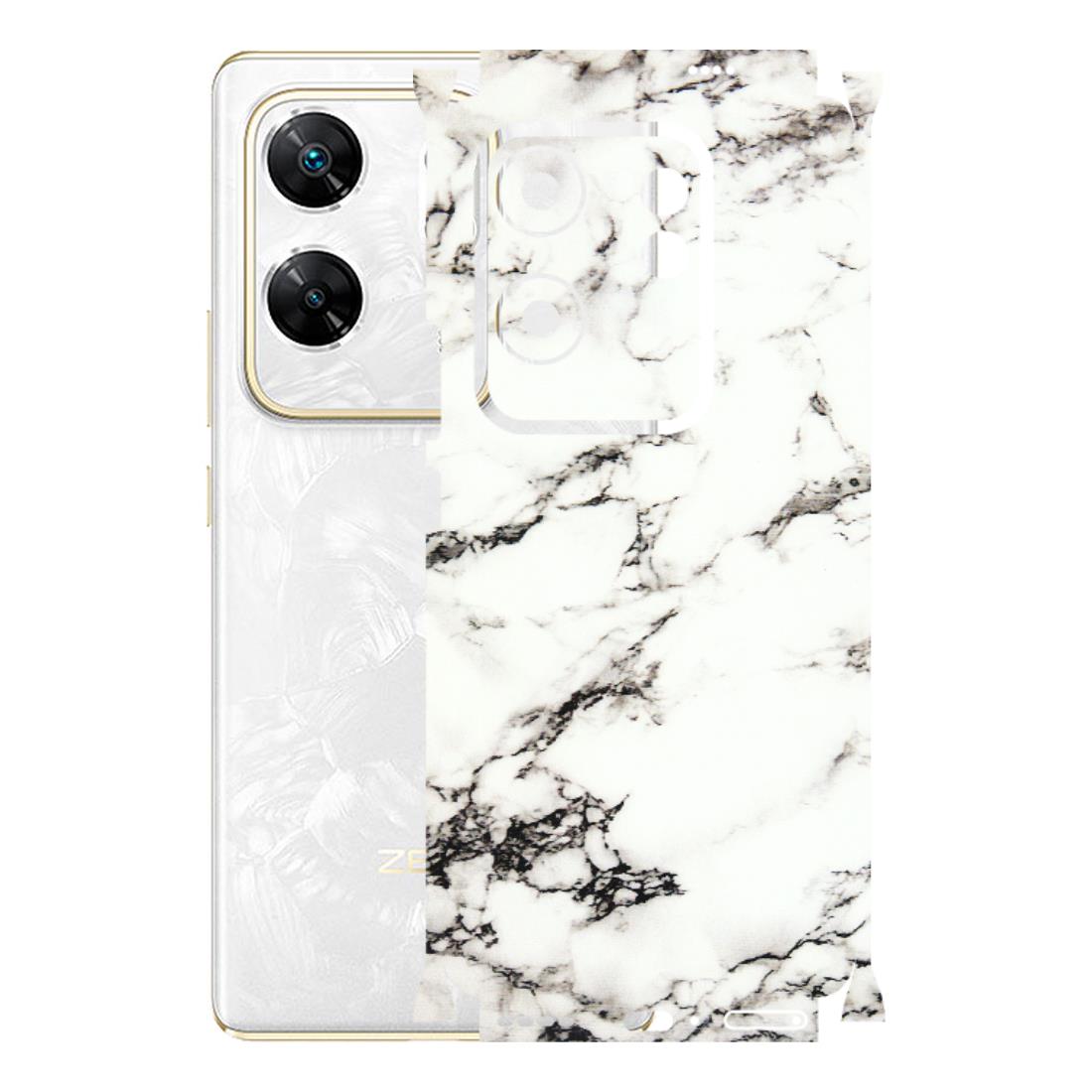 INFINIX Phone Skins (All Models) - Black and White Marble Texture - 3D Embossed Finish (L-124) Infinix Zero 30 4G
