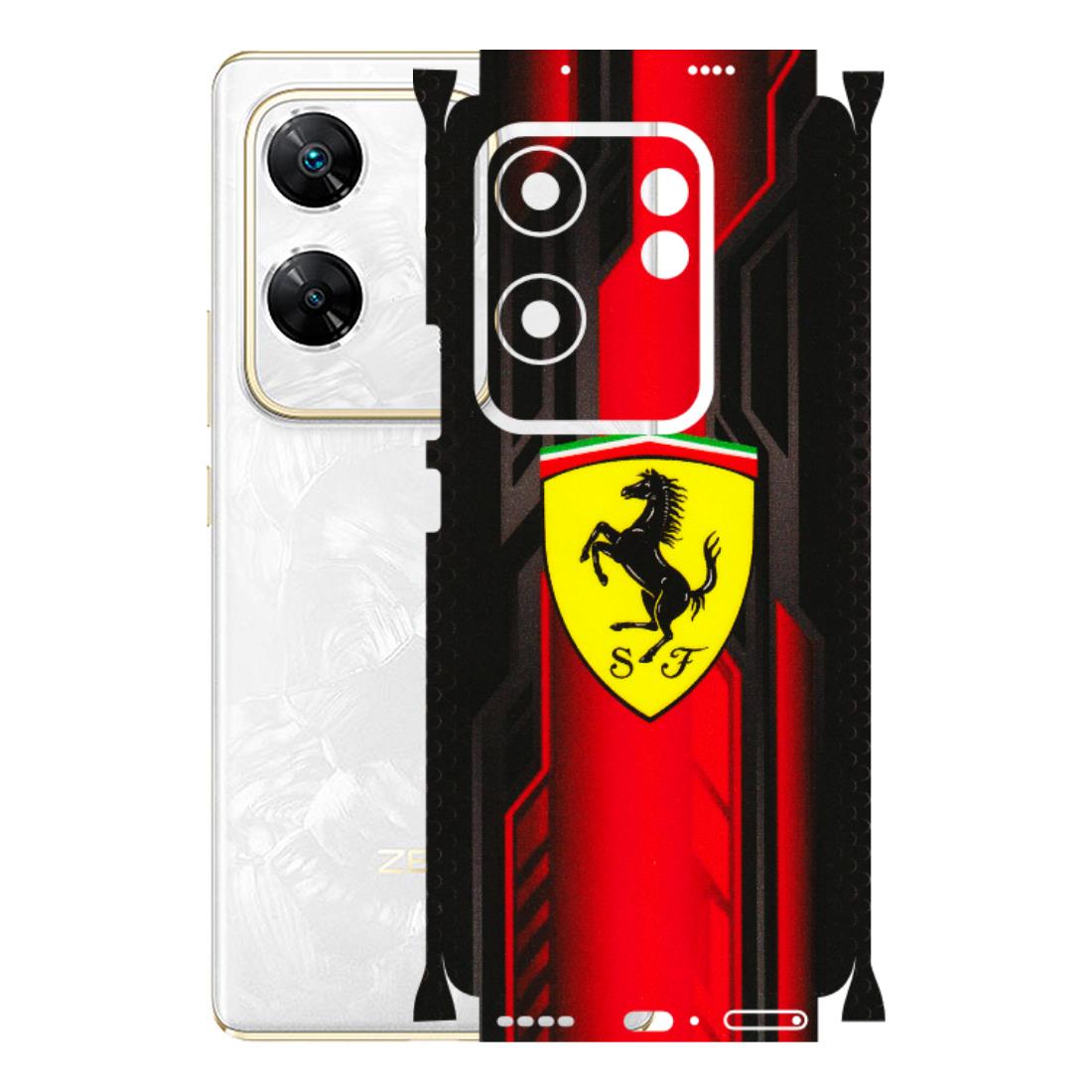 INFINIX Phone Skins (All Models) - Black Ferrari Logo - 3D Embossed Finish (L-253) Infinix Zero 30 4G