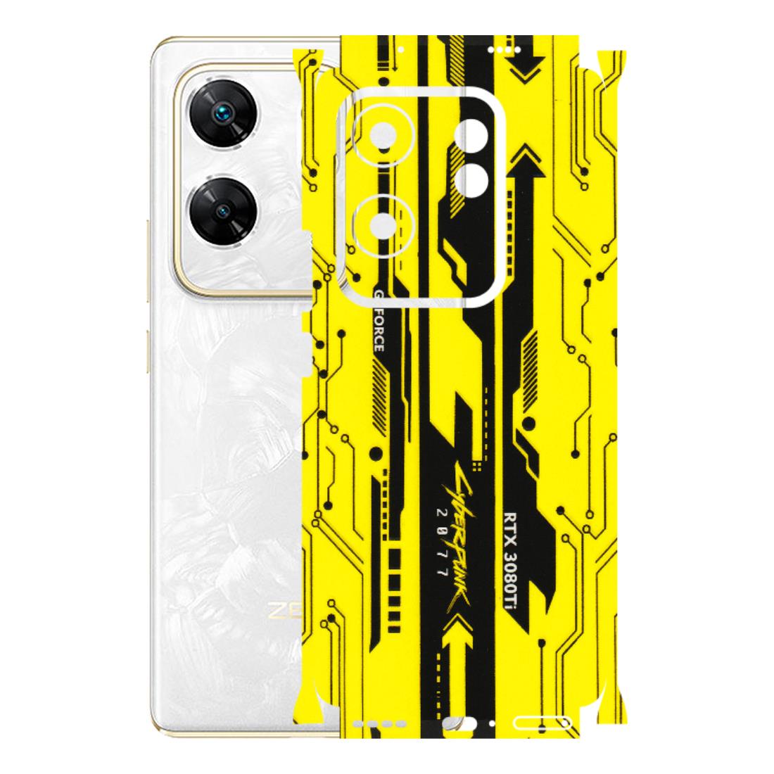 INFINIX Phone Skins (All Models) - Yellow Cyberpunk - 3D Embossed Finish (L-93) Infinix Zero 30 4G