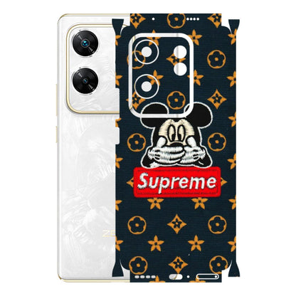 INFINIX Phone Skins (All Models) - Mickey Supreme - Matte Finish (M-83) Infinix Zero 30 4G