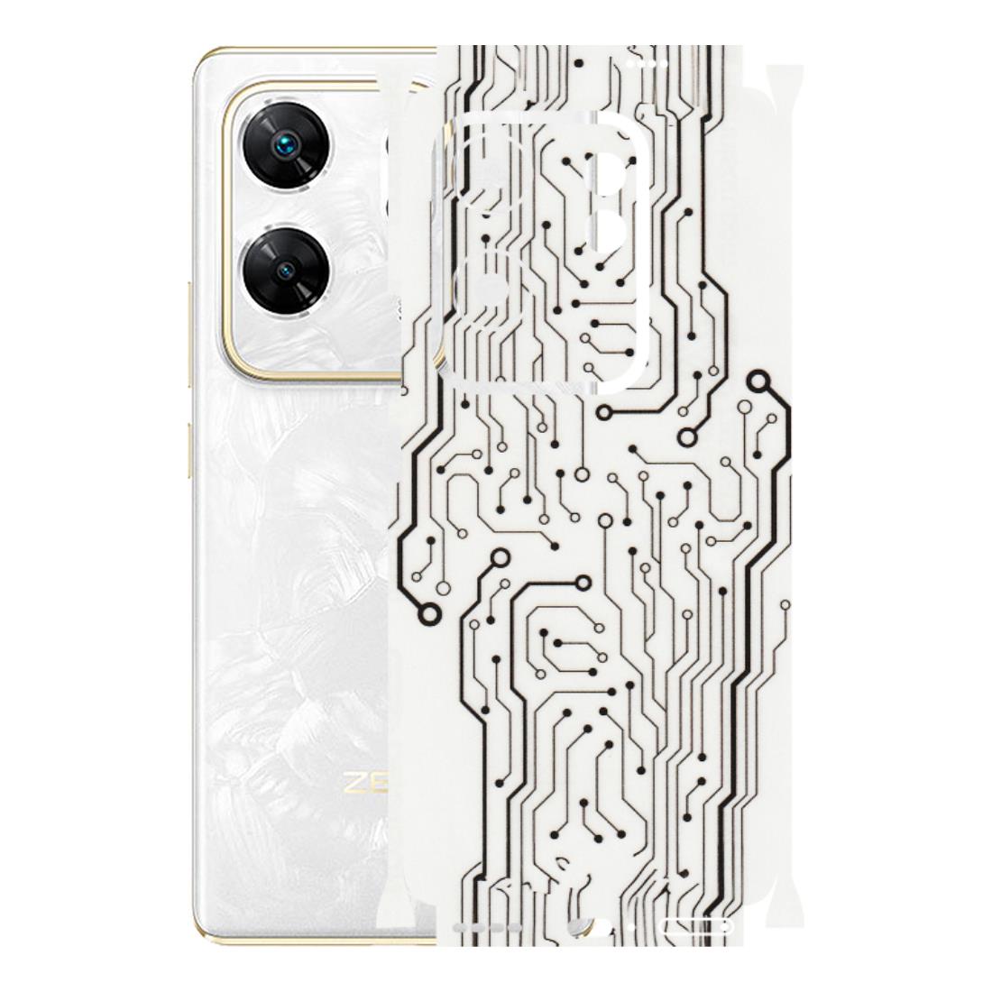 INFINIX Phone Skins (All Models) - Tech Circuits - Transparent Finish (T-03) Infinix Zero 30 4G