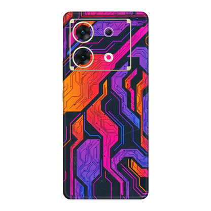 INFINIX Phone Skins (All Models) - Tech Circuits Futuristic - 3D Embossed Finish (L-07) Infinix Zero 30 (5G)