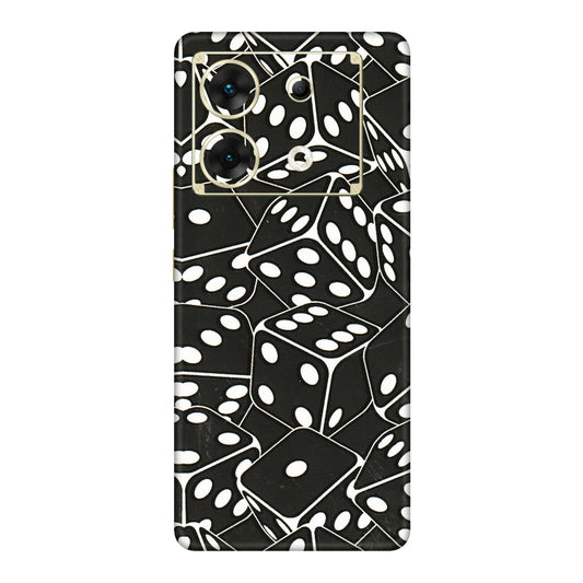 INFINIX Phone Skins (All Models) - Big Black Dices - 3D Embossed Finish (L-106) Infinix Zero 30 (5G)