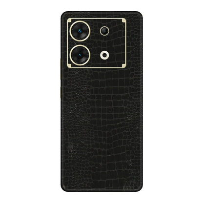INFINIX Phone Skins (All Models) - Snake Leather Black - 3D Embossed Finish (L-107) Infinix Zero 30 (5G)