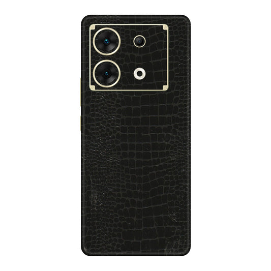 INFINIX Phone Skins (All Models) - Snake Leather Black - 3D Embossed Finish (L-107) Infinix Zero 30 (5G)