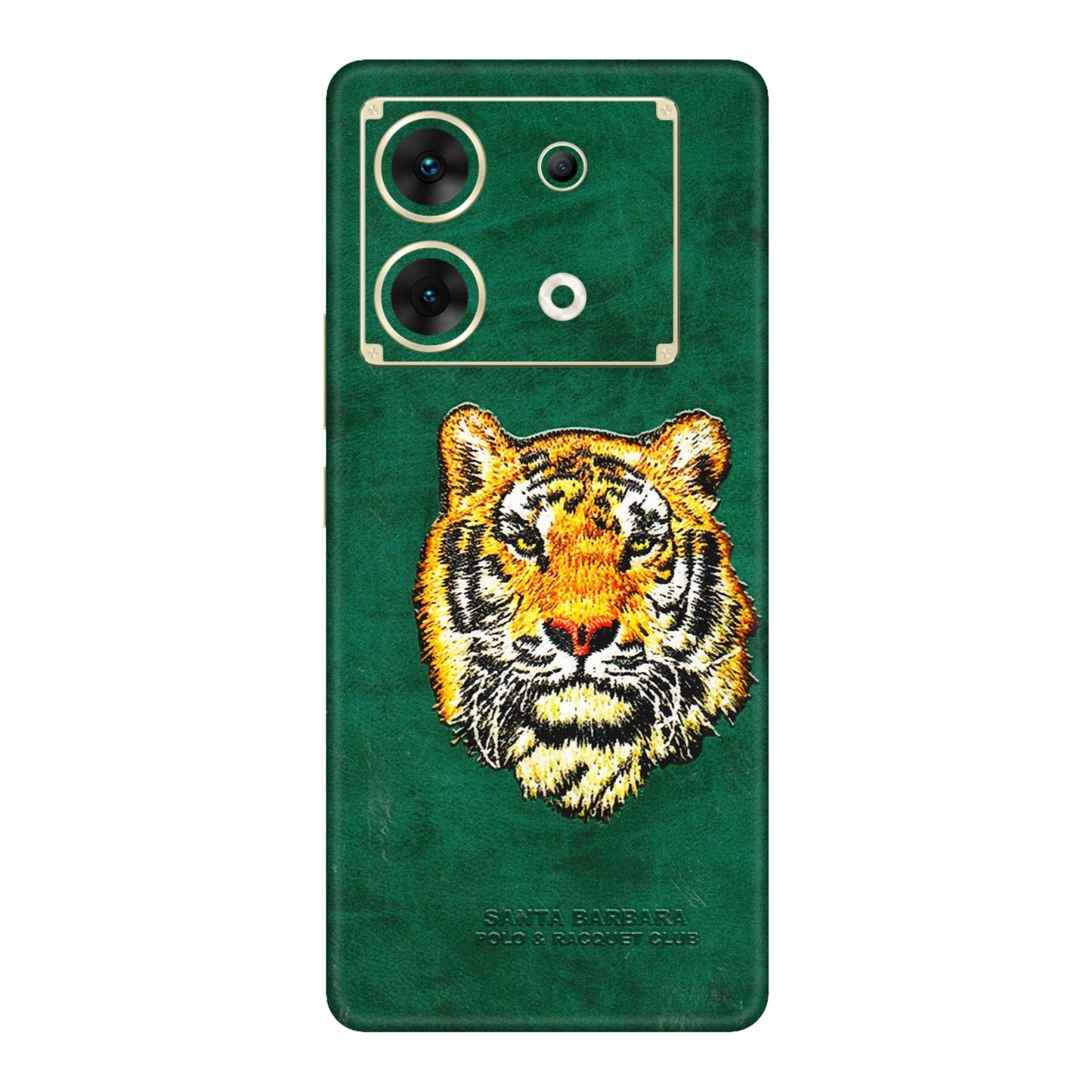 INFINIX Phone Skins (All Models) - Leather Feel Tiger - 3D Embossed Finish (L-111) Infinix Zero 30 (5G)