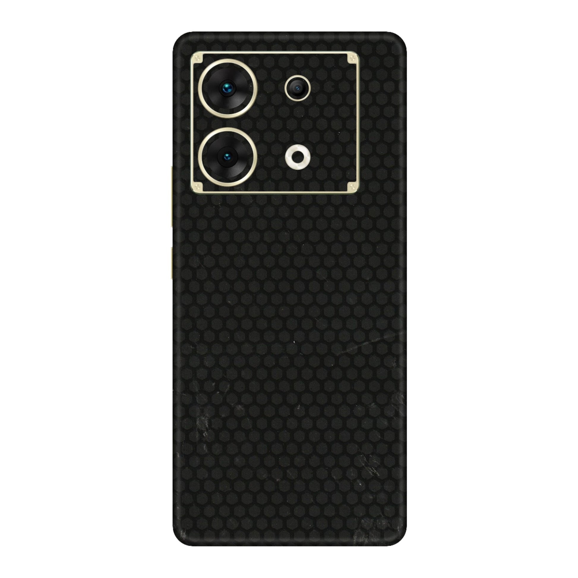 INFINIX Phone Skins (All Models) - Black honeycomb - 3D Embossed Finish (L-114) Infinix Zero 30 (5G)