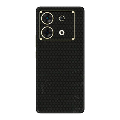 INFINIX Phone Skins (All Models) - Black honeycomb - 3D Embossed Finish (L-114) Infinix Zero 30 (5G)