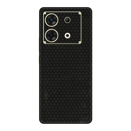 INFINIX Phone Skins (All Models) - Black honeycomb - 3D Embossed Finish (L-114) Infinix Zero 30 (5G)