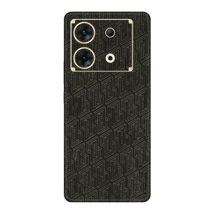 INFINIX Phone Skins (All Models) - Black Abstract Pattern - 3D Embossed Finish (L-117) Infinix Zero 30 (5G)