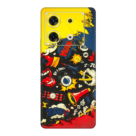 INFINIX Phone Skins (All Models) - Pacific Doodle Art - 3D Embossed Finish (L-120) Infinix Zero 30 (5G)