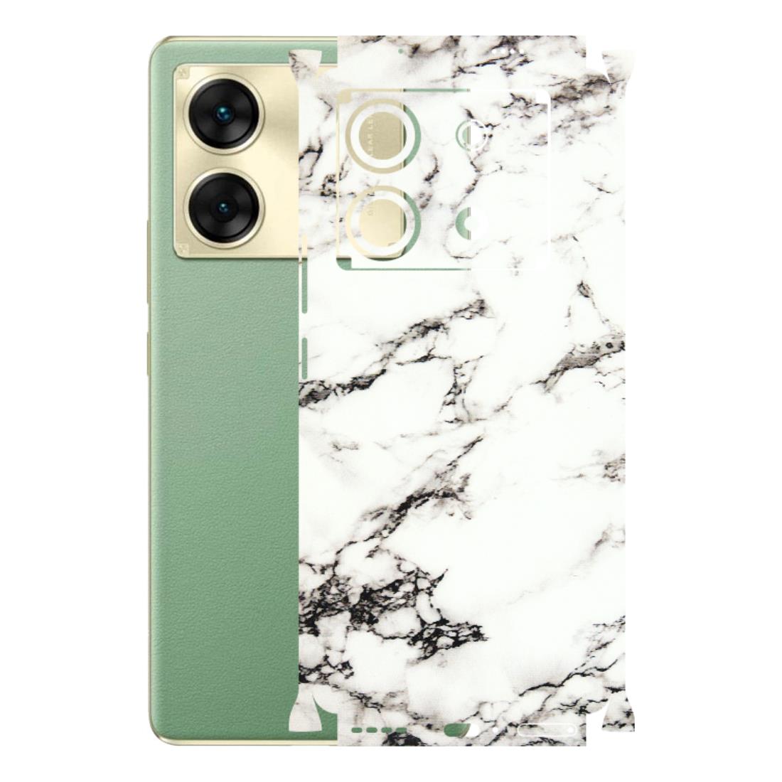 INFINIX Phone Skins (All Models) - Black and White Marble Texture - 3D Embossed Finish (L-124) Infinix Zero 30 (5G)