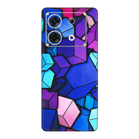 INFINIX Phone Skins (All Models) - Cube Doodle - 3D Embossed Finish (L-141) Infinix Zero 30 (5G)