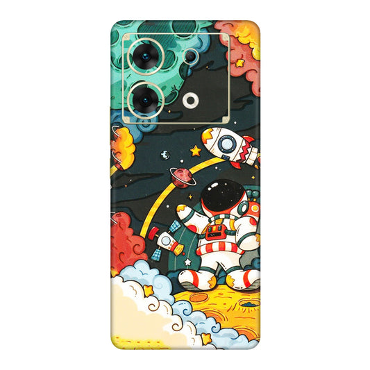 INFINIX Phone Skins (All Models) - Astronauts & Spaceship - 3D Embossed Finish (L-145) Infinix Zero 30 (5G)