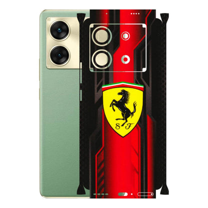 INFINIX Phone Skins (All Models) - Black Ferrari Logo - 3D Embossed Finish (L-253) Infinix Zero 30 (5G)