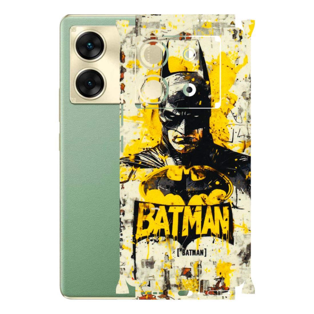 INFINIX Phone Skins (All Models) - Batman Yellow BT - 3D Embossed Finish (L-304) Infinix Zero 30 (5G)