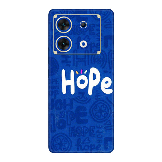 INFINIX Phone Skins (All Models) - Hope Doodles Blue - 3D Embossed Finish (L-43) Infinix Zero 30 (5G)