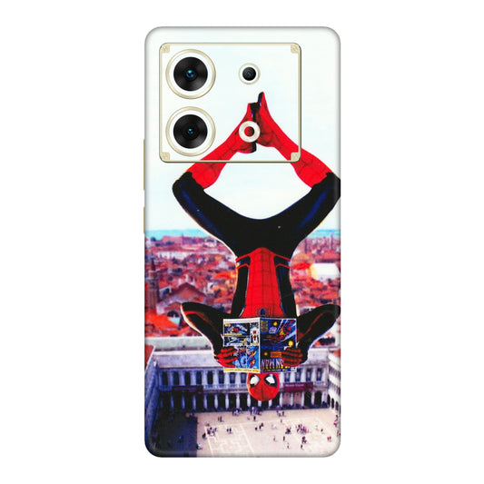 INFINIX Phone Skins (All Models) - Spiderman Hanging - 3D Embossed Finish (L-53) Infinix Zero 30 (5G)