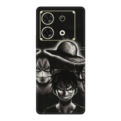 INFINIX Phone Skins (All Models) - Black Luffy Hat - 3D Embossed Finish (L-57) Infinix Zero 30 (5G)