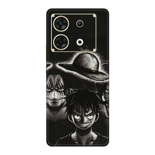 INFINIX Phone Skins (All Models) - Black Luffy Hat - 3D Embossed Finish (L-57) Infinix Zero 30 (5G)
