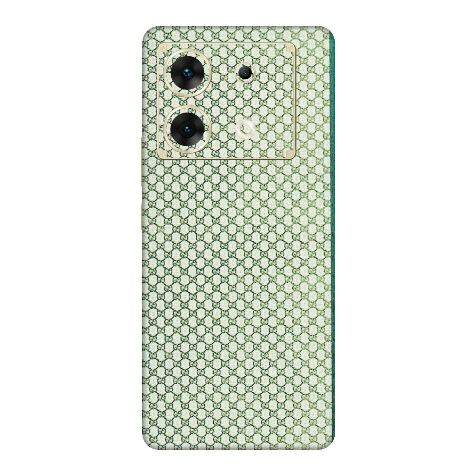 INFINIX Phone Skins (All Models) - Gucci Fabric Pattern - 3D Embossed Finish (L-73) Infinix Zero 30 (5G)