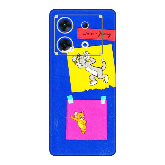INFINIX Phone Skins (All Models) - Tom N Jerry Sticky Notes - 3D Embossed Finish (L-88) Infinix Zero 30 (5G)