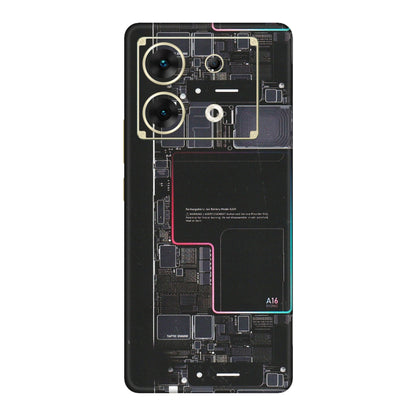INFINIX Phone Skins (All Models) - Motherboard Circuit Layout - Matte Finish (M-117) Infinix Zero 30 (5G)