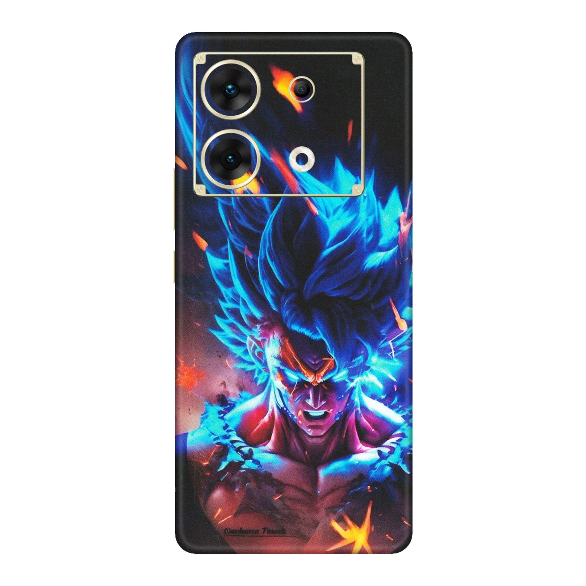 INFINIX Phone Skins (All Models) - Angry Goku Dragon Ball Anime - Matte Finish (M-150) Infinix Zero 30 (5G)