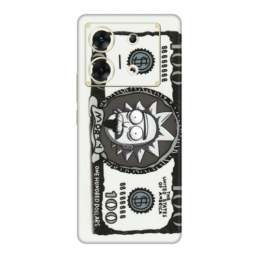 INFINIX Phone Skins (All Models) - Rick And Morty Hundred Dollar Anime - Matte Finish (M-161) Infinix Zero 30 (5G)