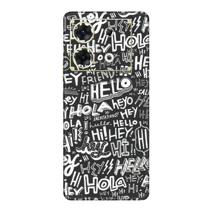 INFINIX Phone Skins (All Models) - Hi Hello Doodles - Matte Finish (M-25) Infinix Zero 30 (5G)