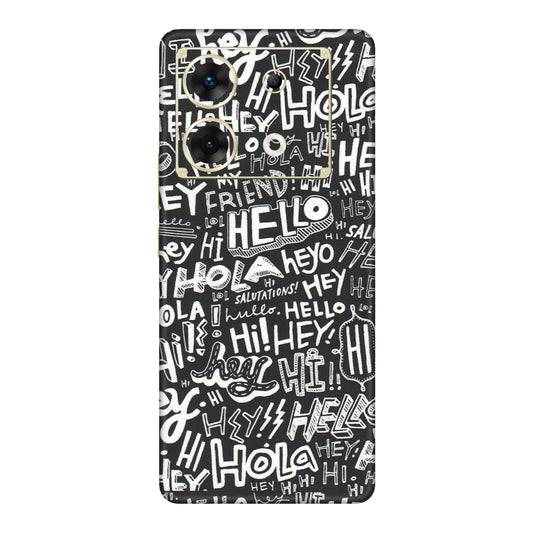 INFINIX Phone Skins (All Models) - Hi Hello Doodles - Matte Finish (M-25) Infinix Zero 30 (5G)