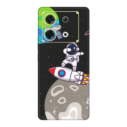 INFINIX Phone Skins (All Models) - Astronaut Vibing Toon Running - Matte Finish (M-39) Infinix Zero 30 (5G)