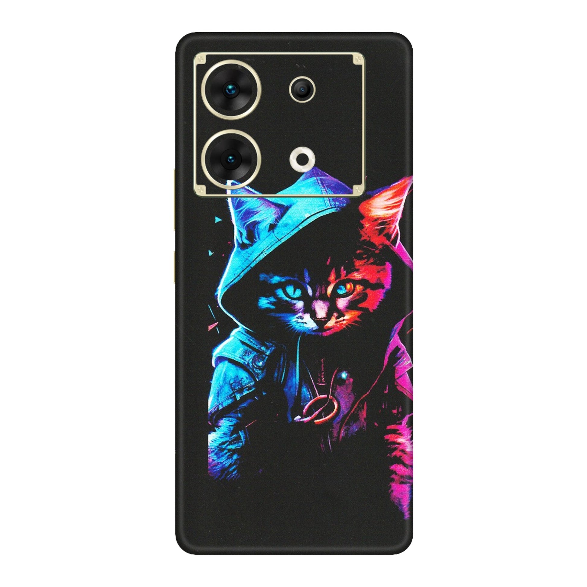 INFINIX Phone Skins (All Models) - Cyberpunk Cat - Matte Finish (M-45) Infinix Zero 30 (5G)