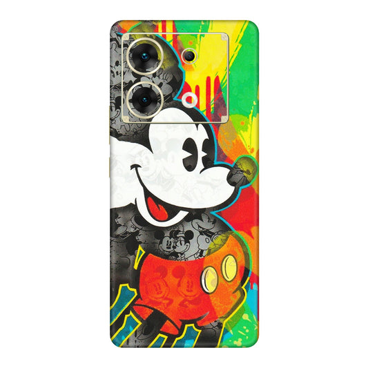 INFINIX Phone Skins (All Models) - Multiple Mickey With Colourful Texture - Matte Finish (M-84) Infinix Zero 30 (5G)