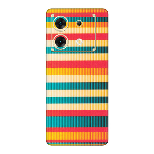 INFINIX Phone Skins (All Models) - Colourful Stripes Soothing Effect - Matte Finish (M-86) Infinix Zero 30 (5G)