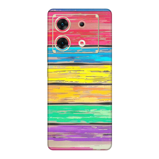 INFINIX Phone Skins (All Models) - Multi Colour Wooden Wall - Matte Finish (M-96) Infinix Zero 30 (5G)