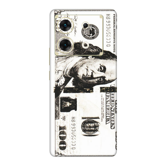 INFINIX Phone Skins (All Models) - 100 Dollar Currency - Transparent Finish (T-01) Infinix Zero 30 (5G)