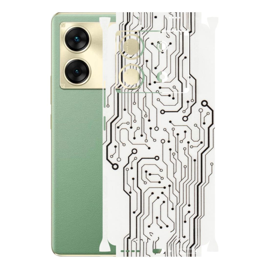 INFINIX Phone Skins (All Models) - Tech Circuits - Transparent Finish (T-03) Infinix Zero 30 (5G)