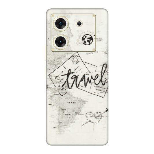 INFINIX Phone Skins (All Models) - Travel Ticket - Transparent Finish (T-06) Infinix Zero 30 (5G)