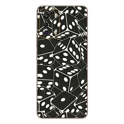 INFINIX Phone Skins (All Models) - Big Black Dices - 3D Embossed Finish (L-106) Infinix Zero 5G