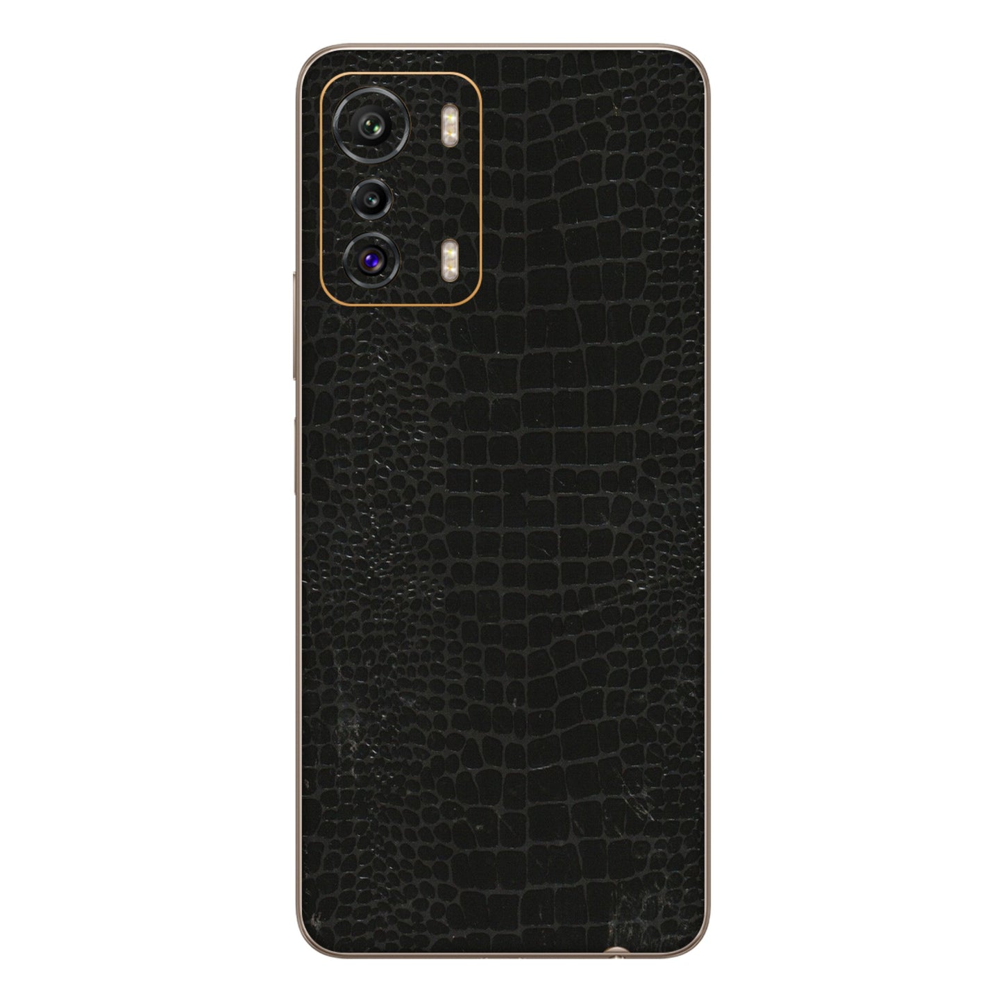INFINIX Phone Skins (All Models) - Snake Leather Black - 3D Embossed Finish (L-107) Infinix Zero 5G