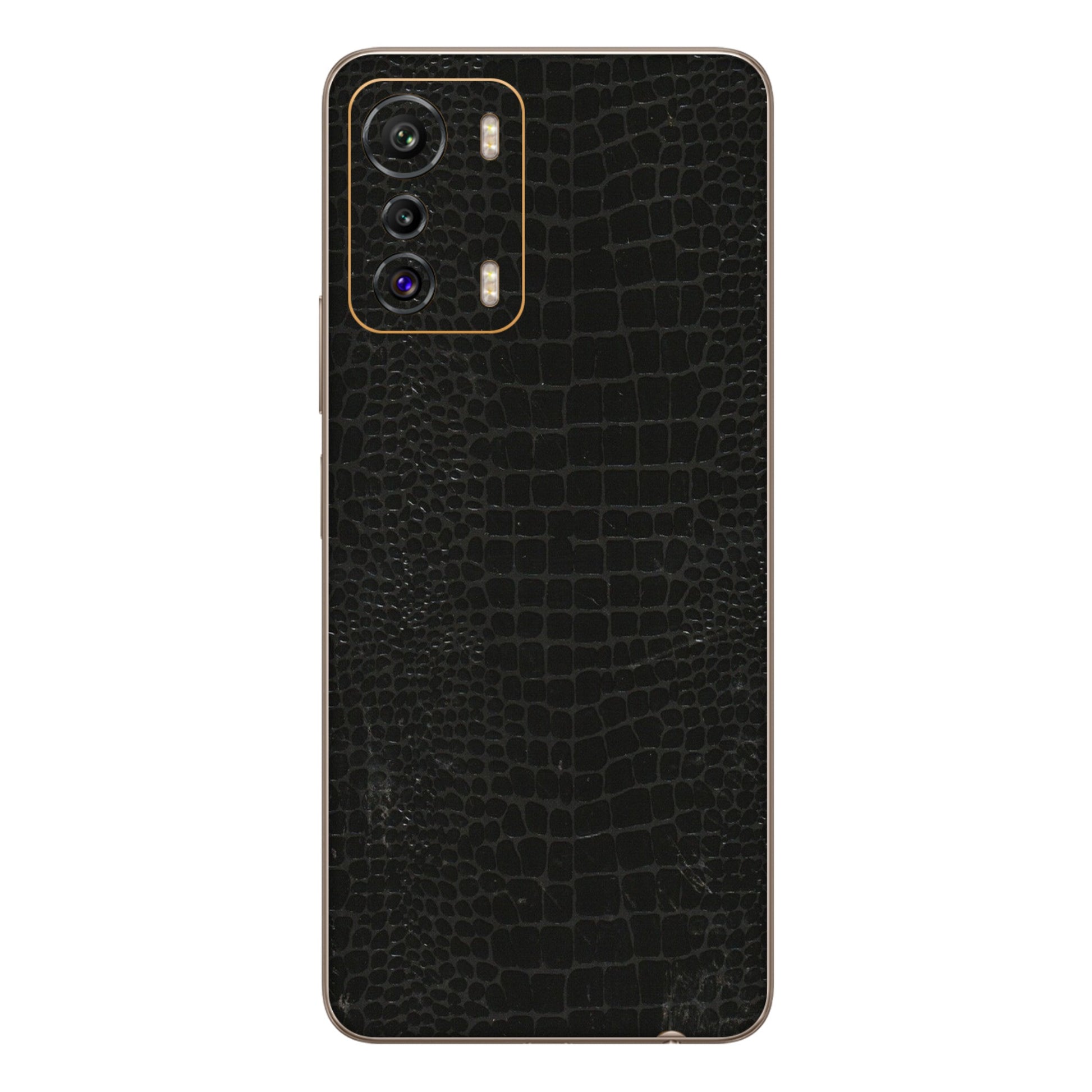 INFINIX Phone Skins (All Models) - Snake Leather Black - 3D Embossed Finish (L-107) Infinix Zero 5G