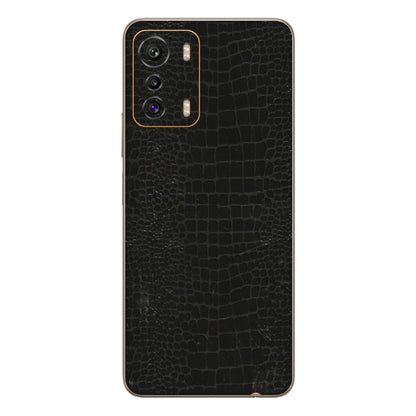 INFINIX Phone Skins (All Models) - Snake Leather Black - 3D Embossed Finish (L-107) Infinix Zero 5G